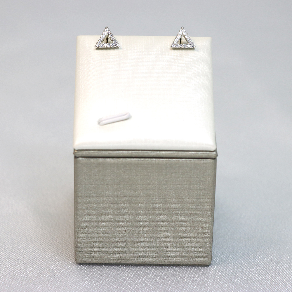 S925 Silver Triangle-shaped Stud Earrings for Women