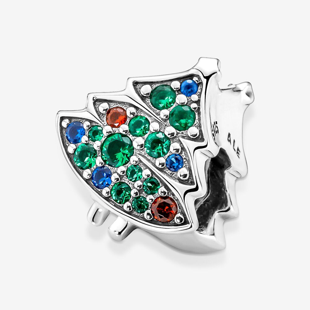 Pandora Sterling Silver Multicolor Christmas Tree Charm