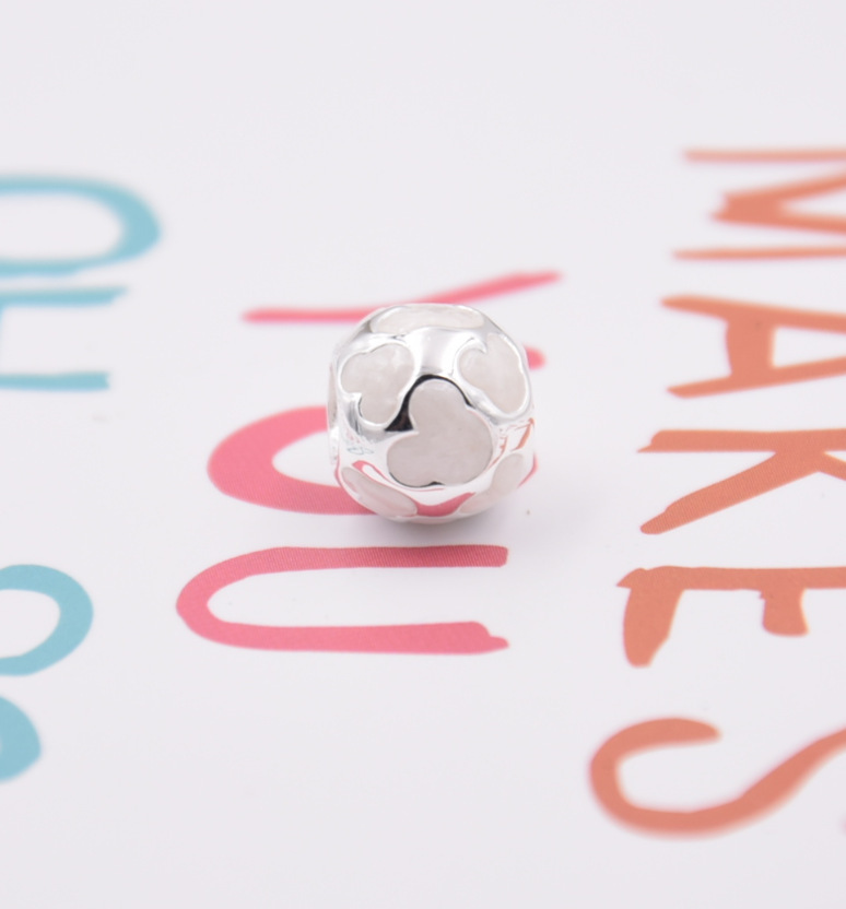 AUTHENIC Pandora  Pearlescent Mickey Silhouettes