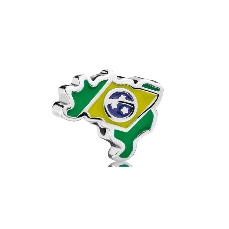 BN RARE RETIRED Pandora BRAZIL/BRASIL CHARM