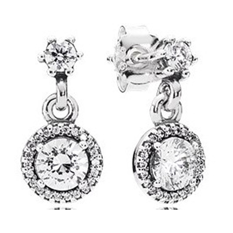 NEW Pandora Silver Classic Elegance Dangle Earrings