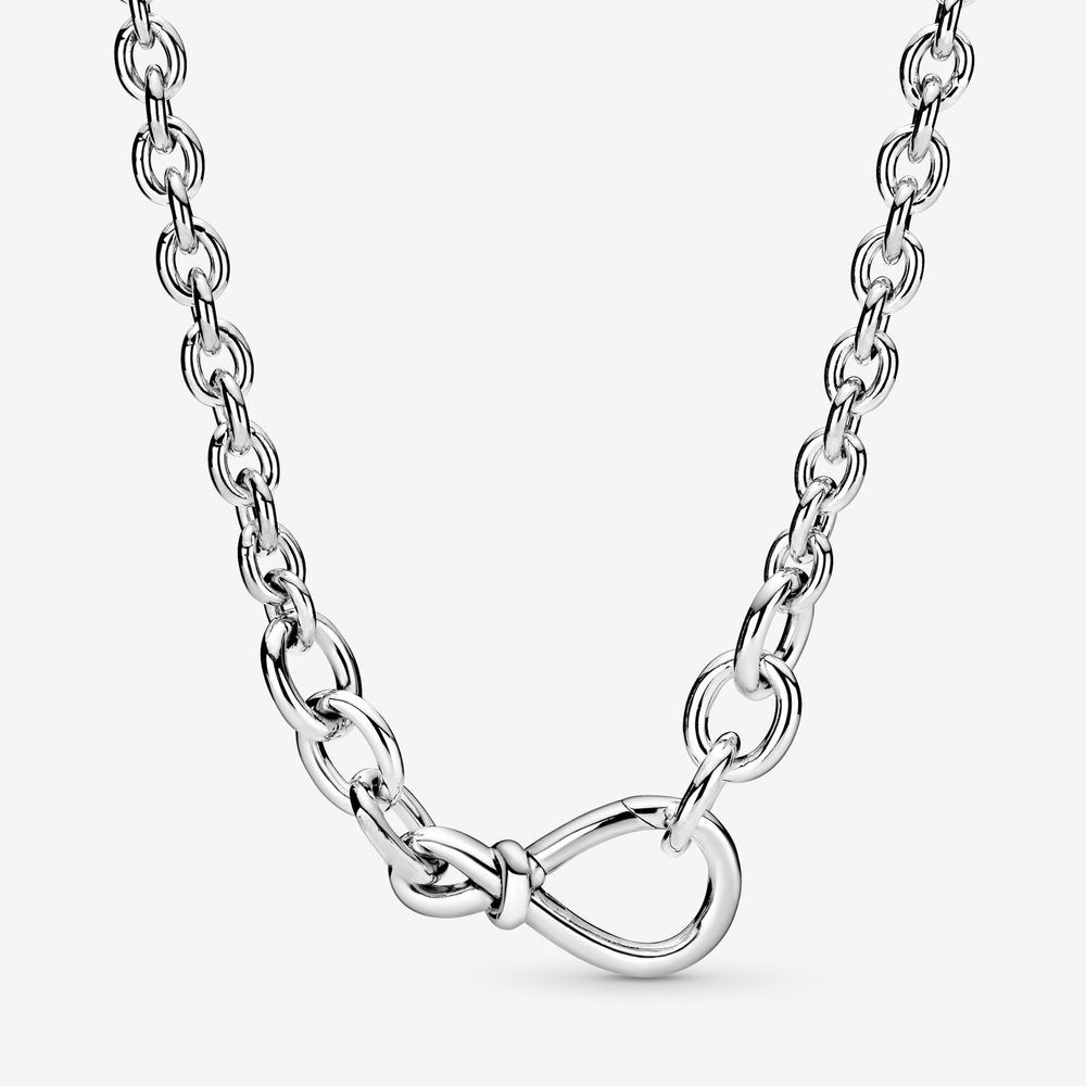 Pandora NECKLACE CHUNKY INFINITY KNOT CHAIN -50CM