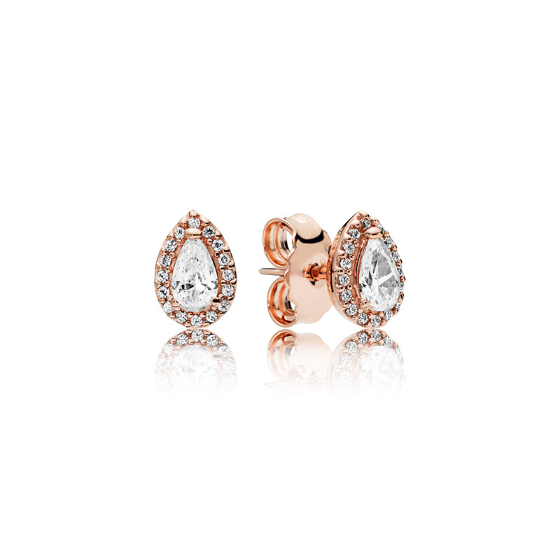 Pandora Rose Radiant Teardrops Earrings