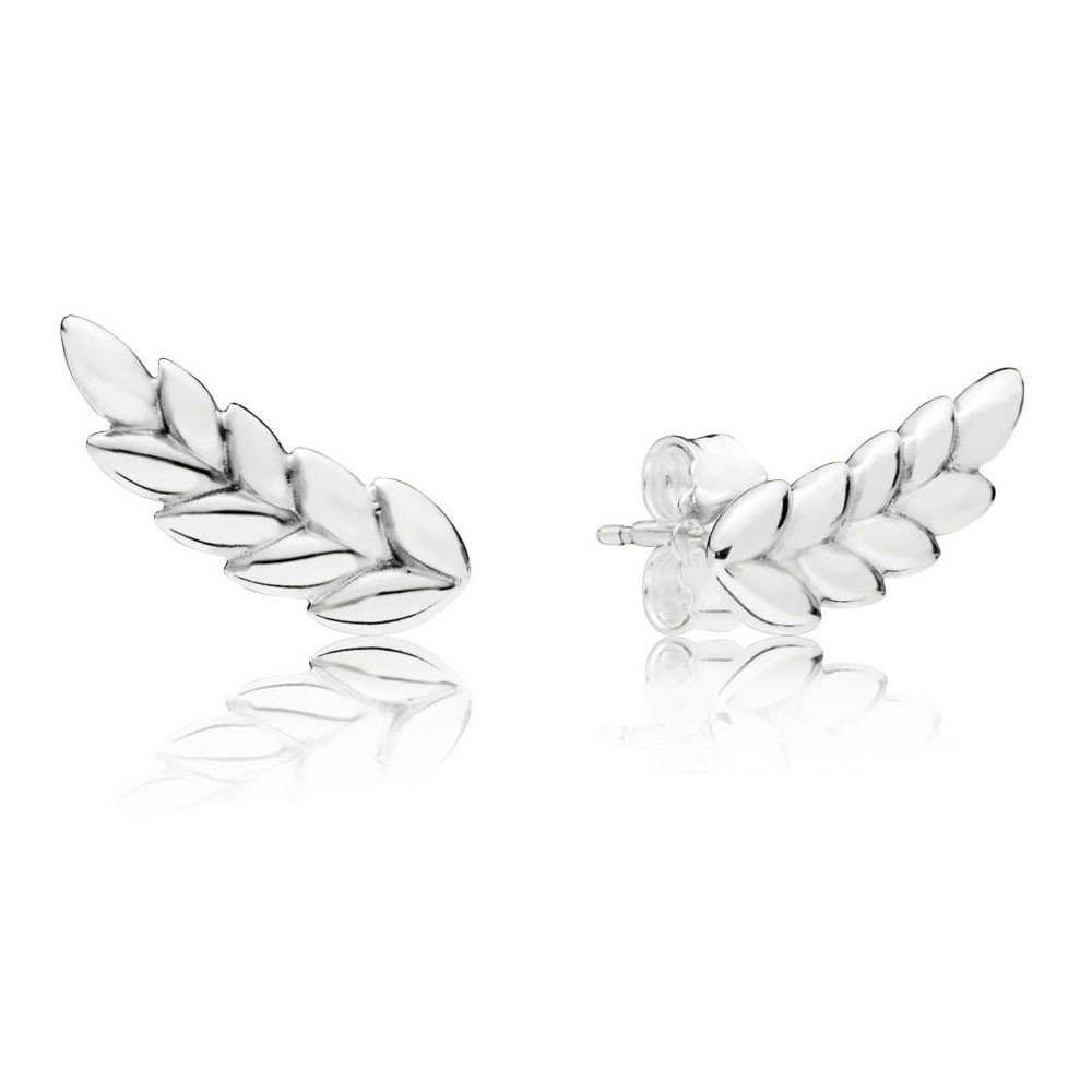 NEW Pandora Curved Grains Stud Earrings