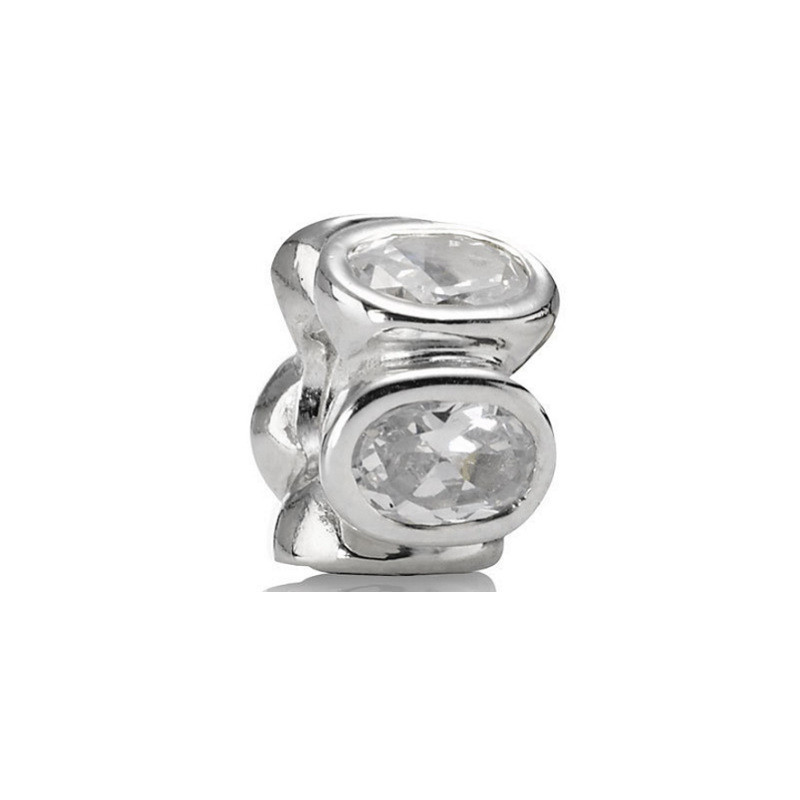 Pandora Oval Lights Clear CZ Charm Retired