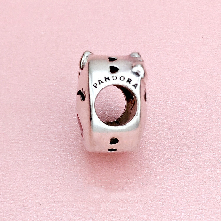 NEW Pandora Playful Wink Charm Face Lips Emoji Flirty Silver