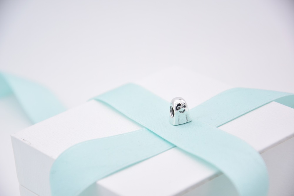 Retired GHOST Pandora Silver HALLOWEEN Charm