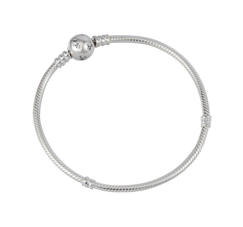 Pandora MOMENTS SPARKLING MICKEY CLASP CHARM BRACELET
