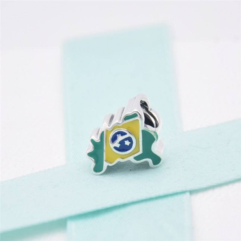 BN RARE RETIRED Pandora BRAZIL/BRASIL CHARM