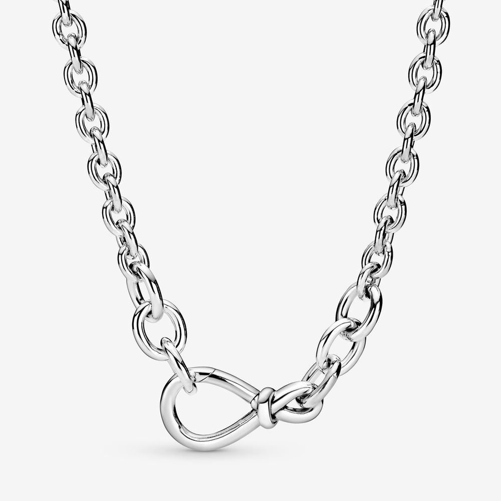 Pandora NECKLACE CHUNKY INFINITY KNOT CHAIN -50CM