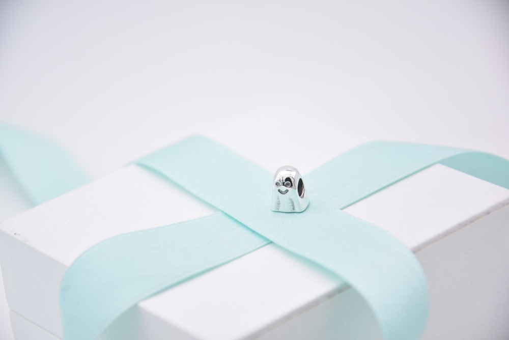 Retired GHOST Pandora Silver HALLOWEEN Charm