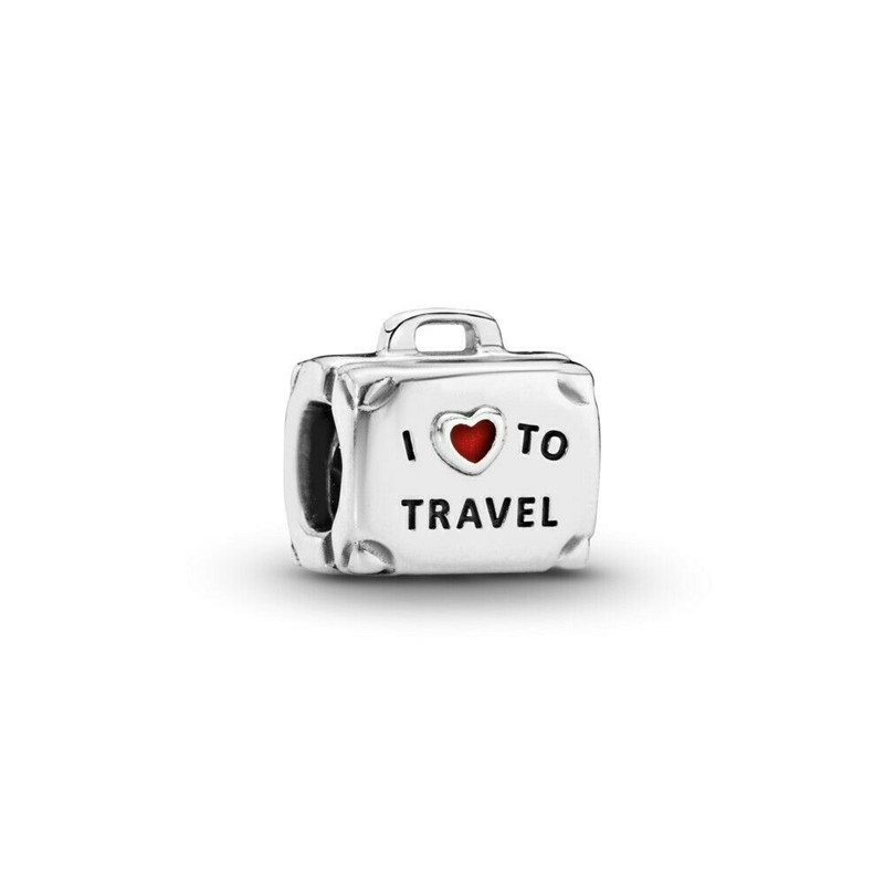 Pandora I LOVE TO TRAVEL SUITCASE LIMITED EDITION SILVER CHARM
