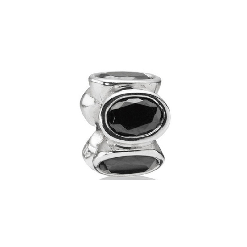 Pandora Black Oval Lights Charm ALE 925