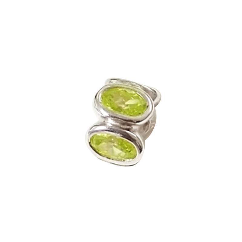 Pandora Silver Lime Ovals Cubic Zirconia Bead