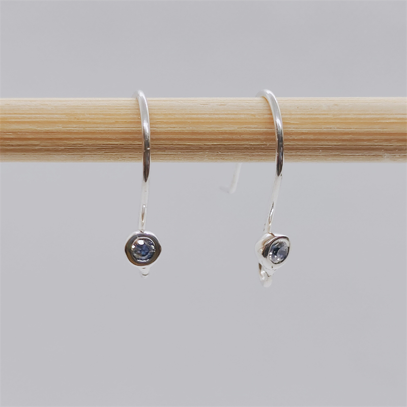 RETIRED Pandora Silver Compose Dangle EARRINGS POSTS Hooks