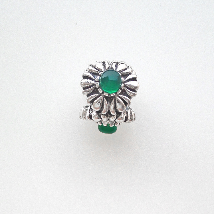 Pandora Birthstone Blooms May Green Chrysoprase Charm ALE 925