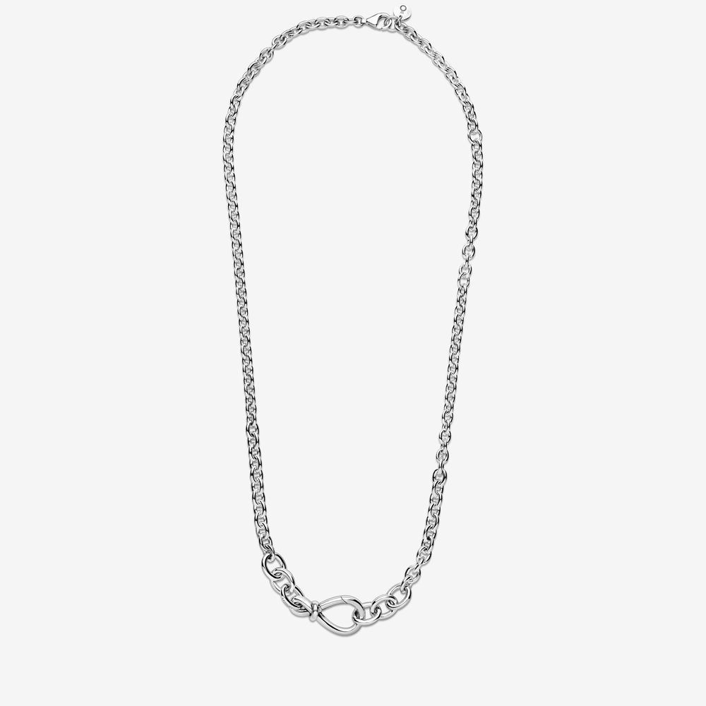 Pandora NECKLACE CHUNKY INFINITY KNOT CHAIN -50CM