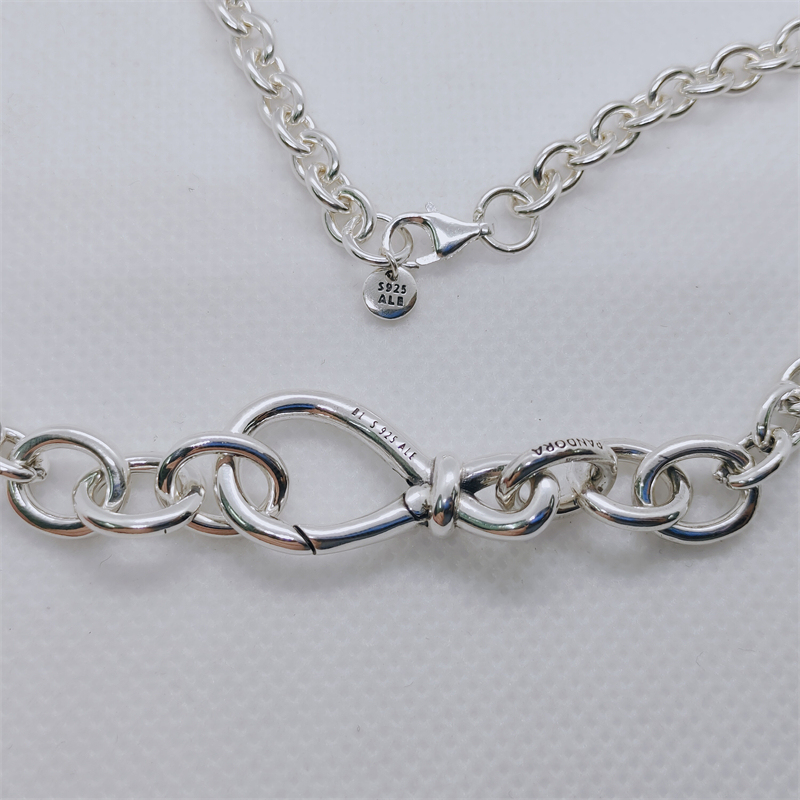 Pandora NECKLACE CHUNKY INFINITY KNOT CHAIN -50CM