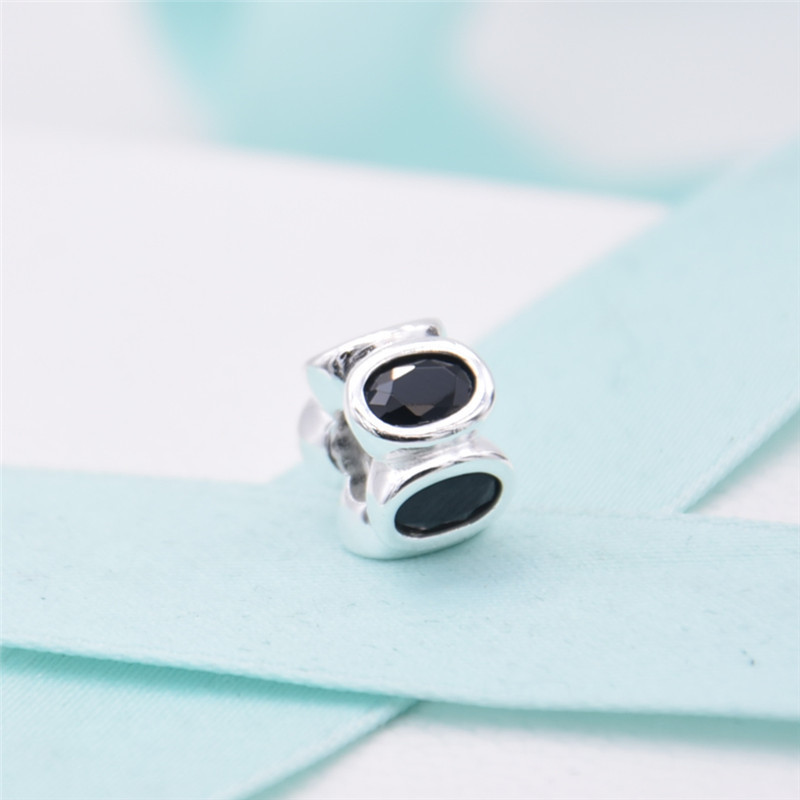 Pandora Black Oval Lights Charm ALE 925