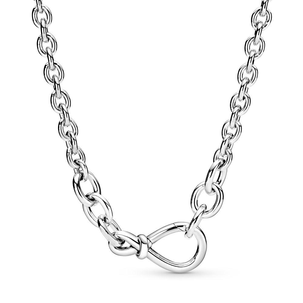 Pandora NECKLACE CHUNKY INFINITY KNOT CHAIN -50CM