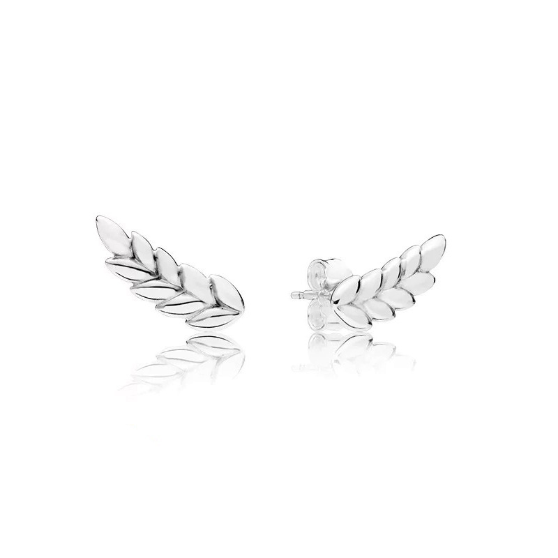 NEW Pandora Curved Grains Stud Earrings