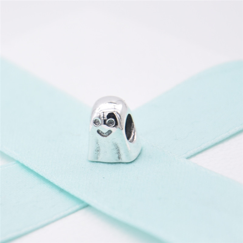 Retired GHOST Pandora Silver HALLOWEEN Charm
