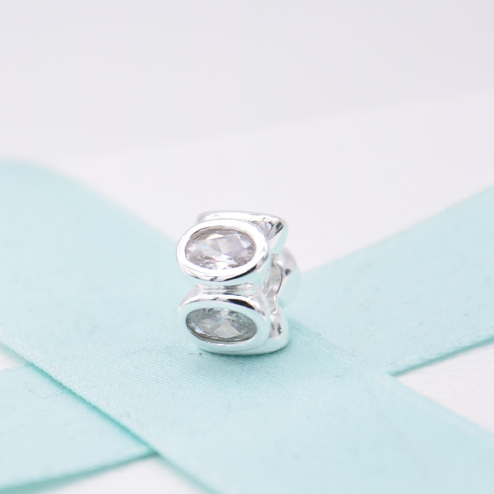 Pandora Oval Lights Clear CZ Charm Retired