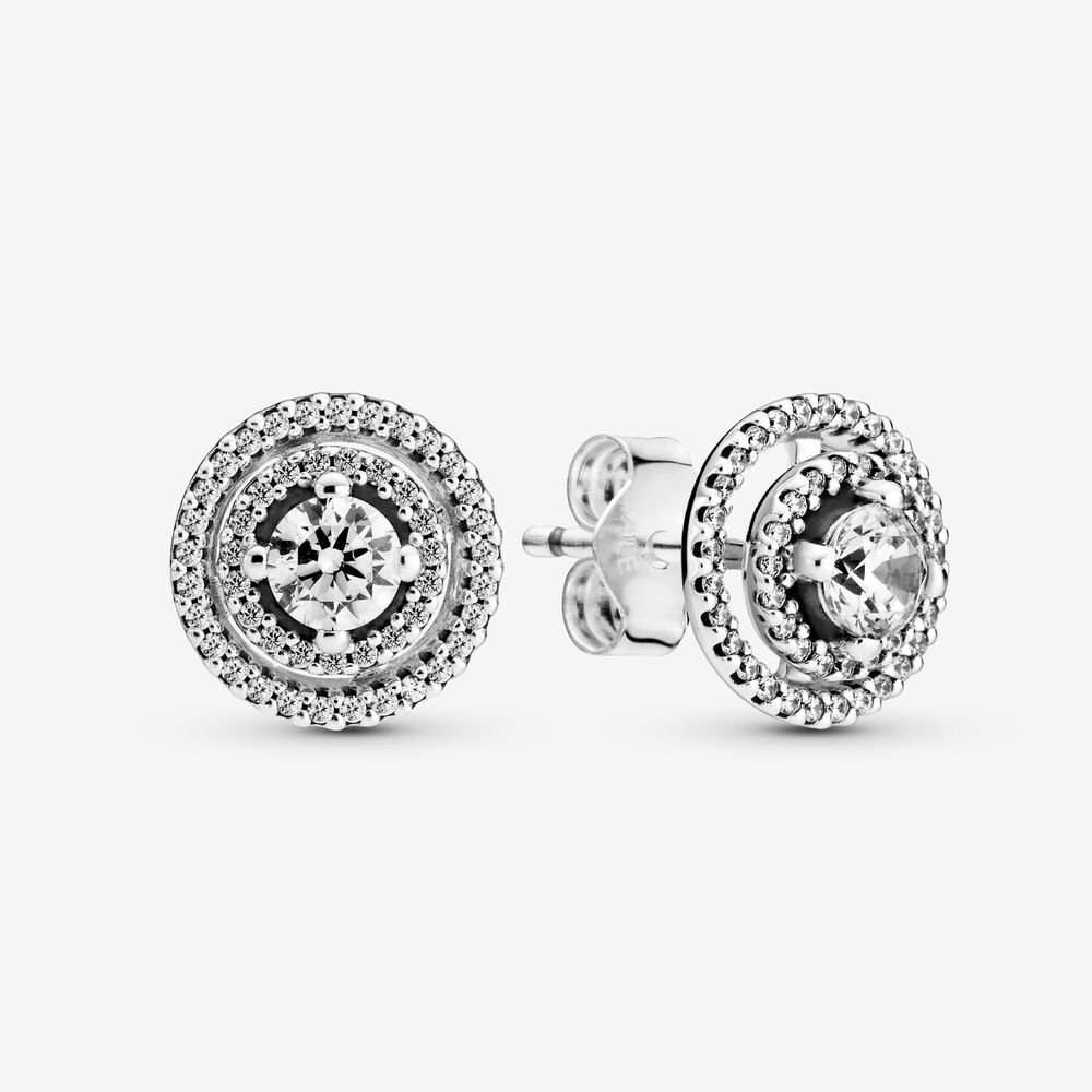Pandora Sparkling Double Halo Stud Earrings S925 ALE