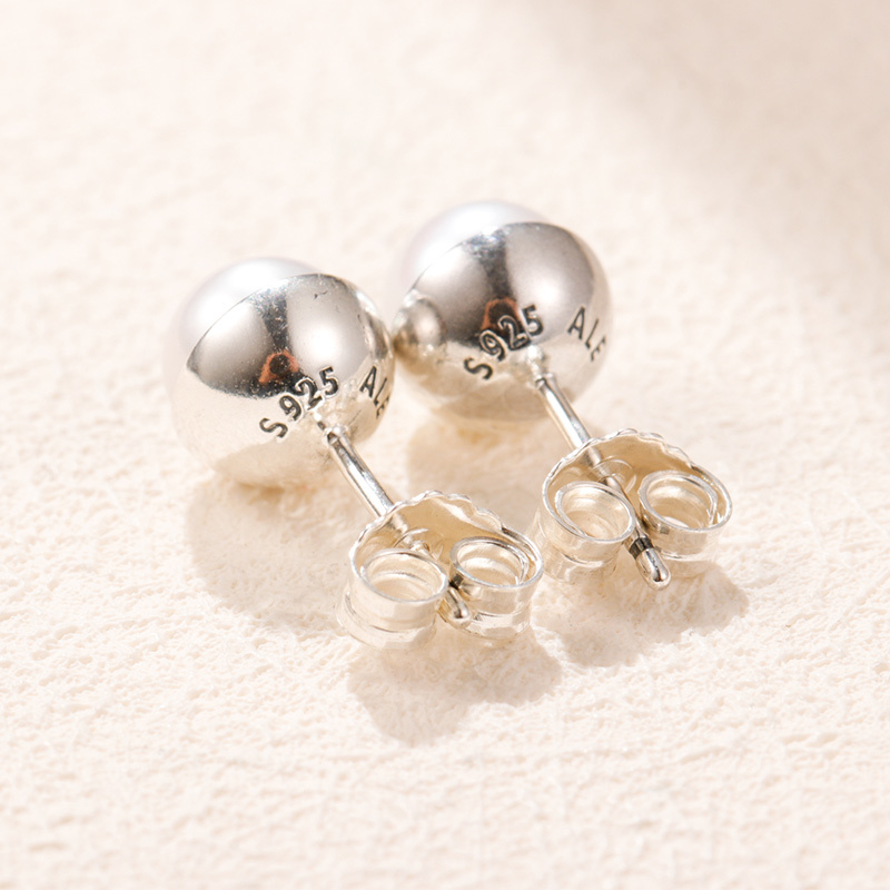 pandora earrings elegant beauty white pearl hinge bx retired