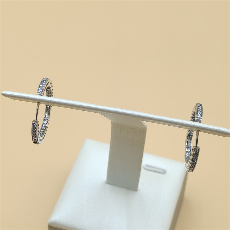 Pandora Hearts Of Pandora Silver Hoop Earrings