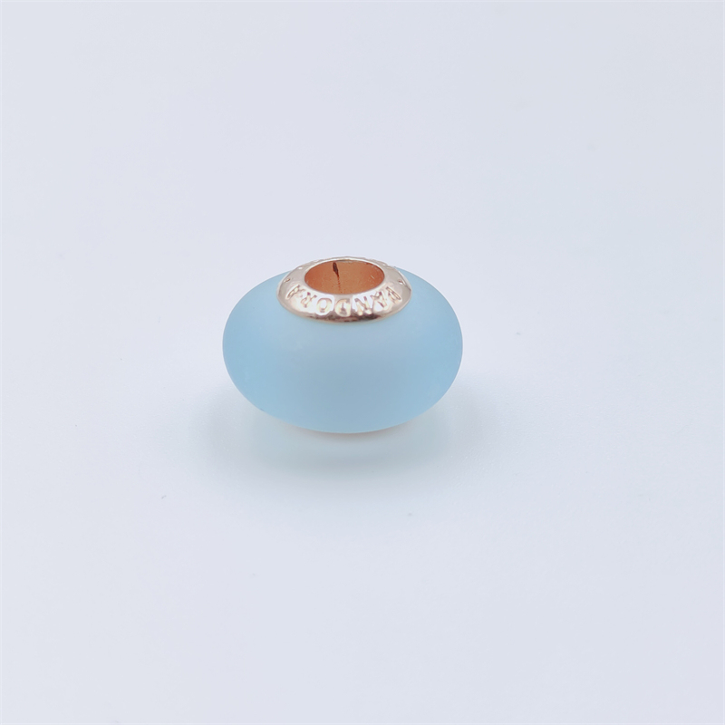 Mattblaues Murano-Glas PANDORA Charm