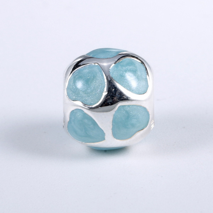 Pandora Blue Enamel Hearts Love You Charm