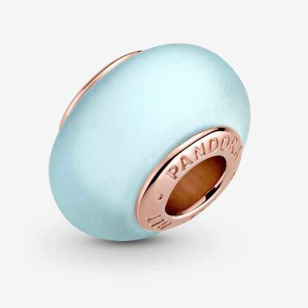 Mattblaues Murano-Glas PANDORA Charm