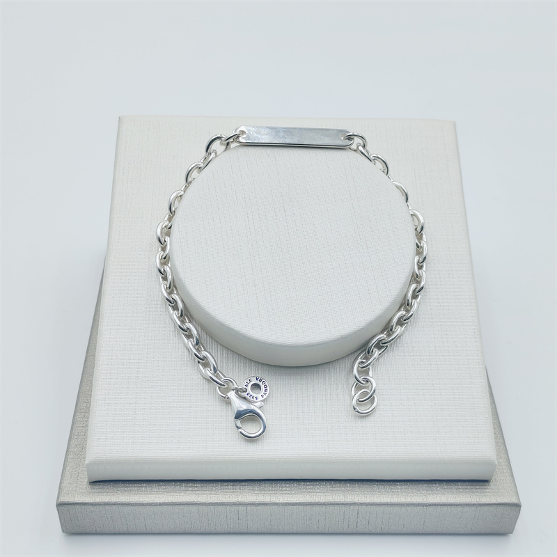 PANDORA 925 Ale Engravable Bar Link Bracelet