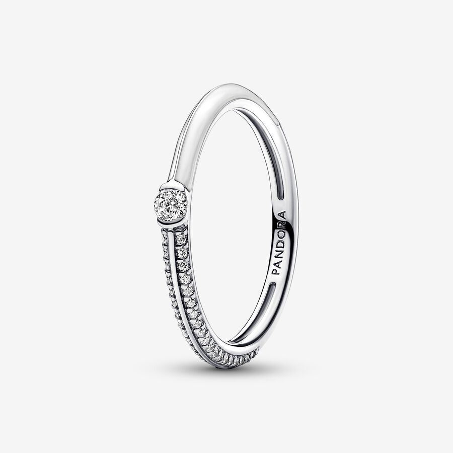 Pandora 925 Sterling Silver ME Ring Set Silve