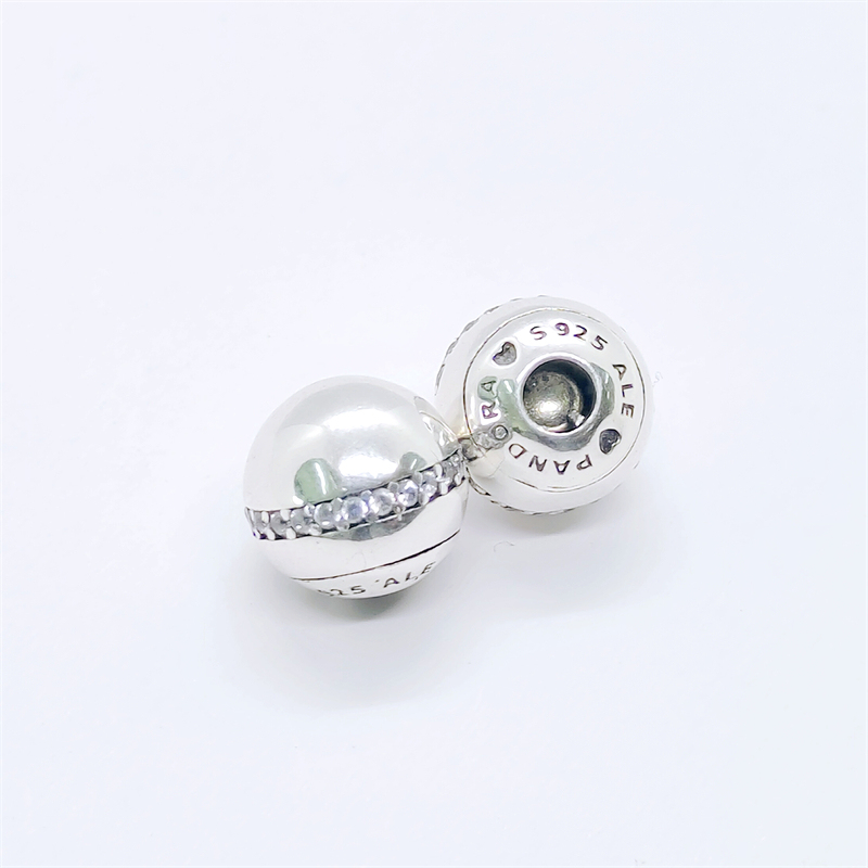 Pandora Open Bangle Shimmering End Caps Sparkly RRP ALE