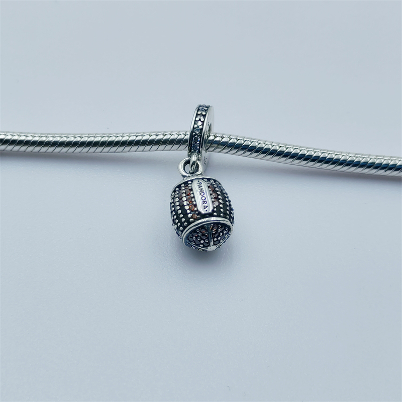 pandora 925 crystals american football dangle charm