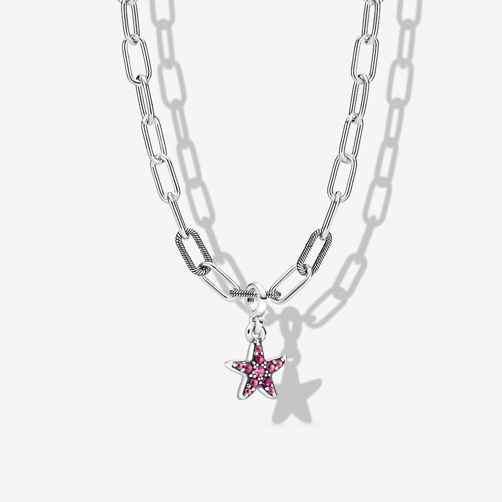 pandora silver s925 me link hinge necklace