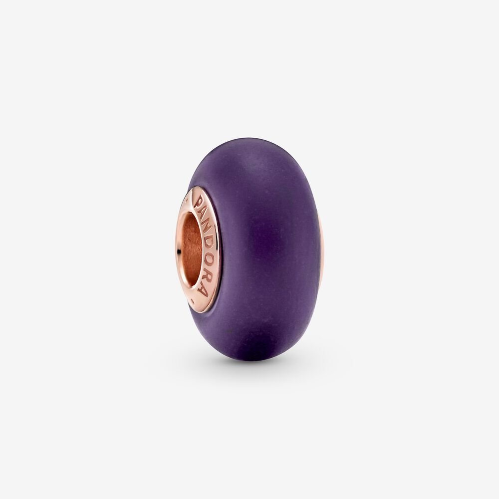 Mattes Violettes Murano-Glass PANDORA Charm