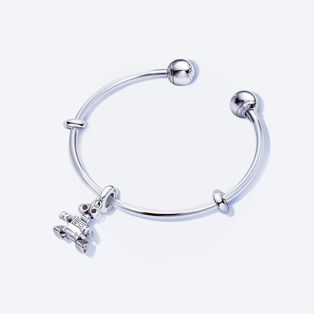 Pandora S925 Silver Open Shooting Star Bangle Pendant