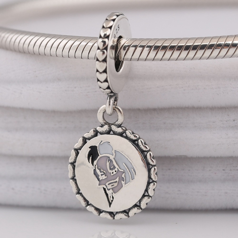 Sterling Silver Villains Charms VAIN, VILE AND VICIOUS Queen of Hearts Dangle