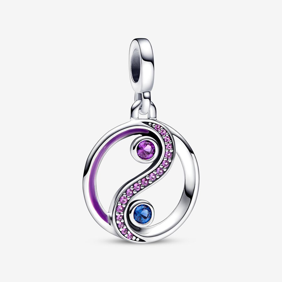 Pandora ME Faceted Heart Yin & Yang Necklace Set