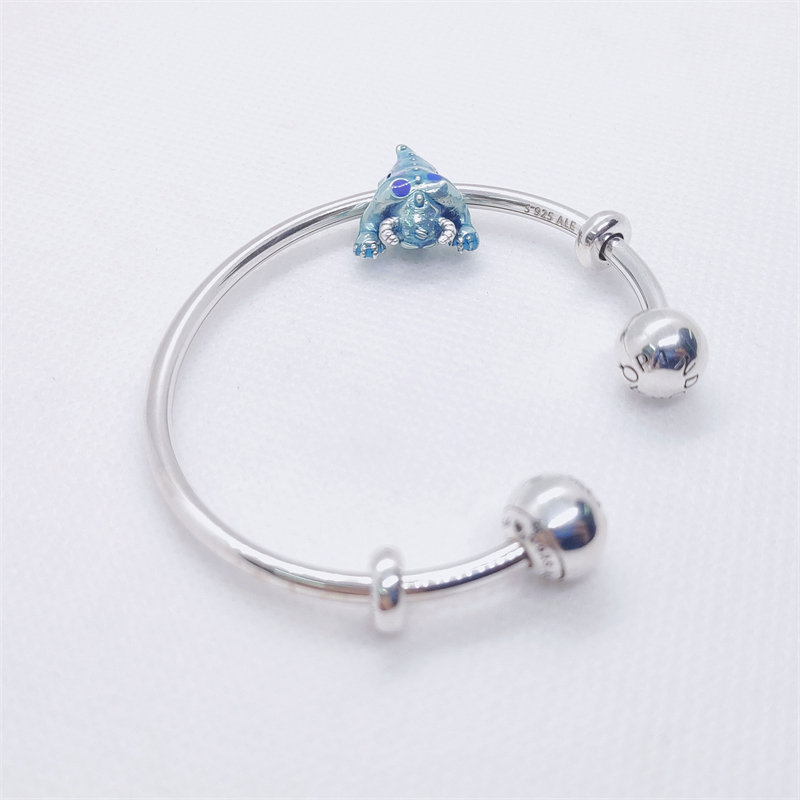 Pandora Silver Open Shooting Star Bangle Pendant