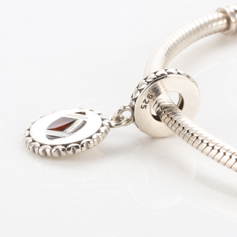 Pandora Charm Football Sterling Silver Dangle