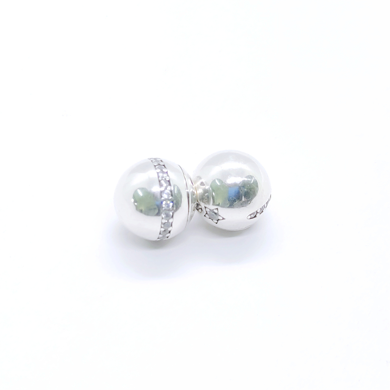 Pandora Open Bangle Shimmering End Caps Sparkly RRP ALE