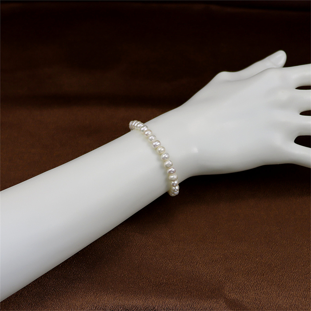 Natural Freshwater Pearl Bracelet Dainty Real Pearl Bead Bracelet Wedding Bride Bridesmaid Bracelet Gift for Her Birthday gift