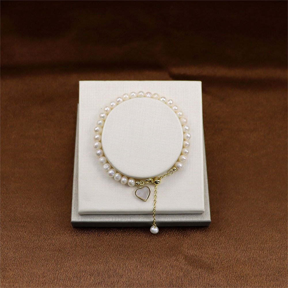 Natural Freshwater Pearl Bracelet Dainty Real Pearl Bead Bracelet Wedding Bride Bridesmaid Bracelet Gift for Her Birthday gift