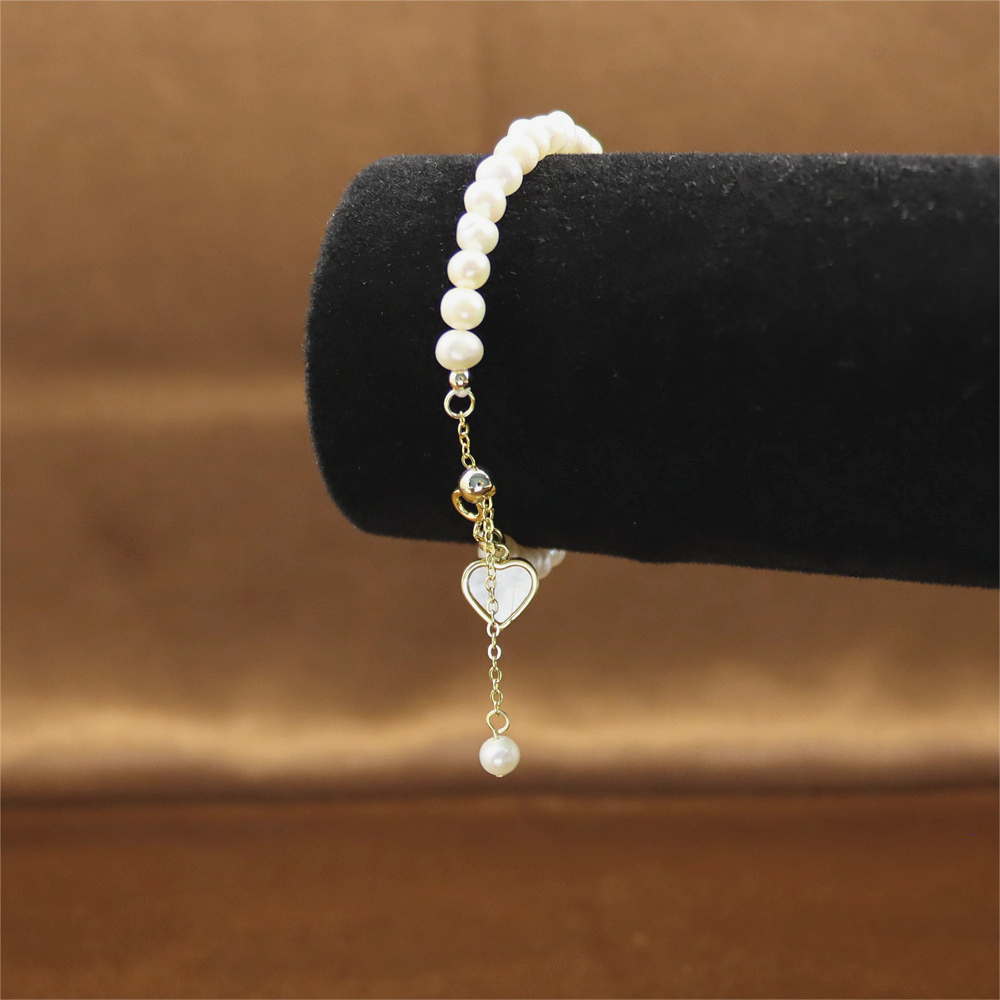 Natural Freshwater Pearl Bracelet Dainty Real Pearl Bead Bracelet Wedding Bride Bridesmaid Bracelet Gift for Her Birthday gift