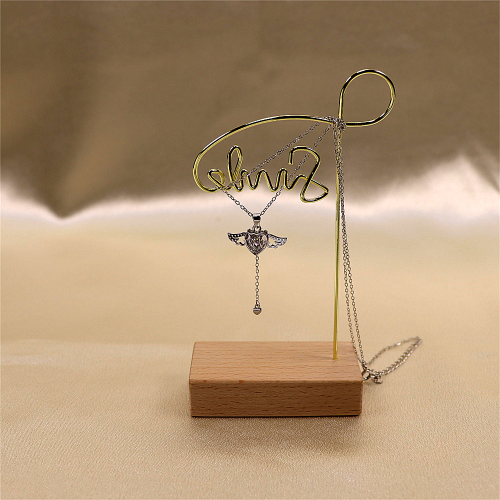 S925 Sterling Silver Cupid's Heart Necklace for Women - Wing Pendant Chain Necklace