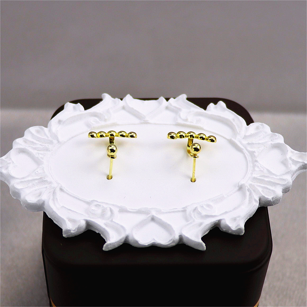 Silver Ball Ear Jacket - Arc Ear Climber, Tiny Ball Studs, Two-Way Geometric Front Back Earrings